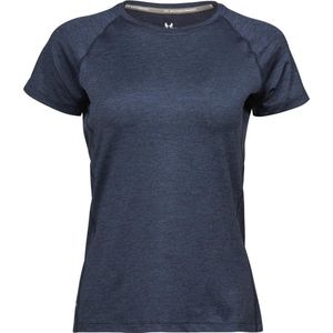 Tee Jays Dames/dames Cool Dry Short Sleeve T-Shirt (Marinemelange)