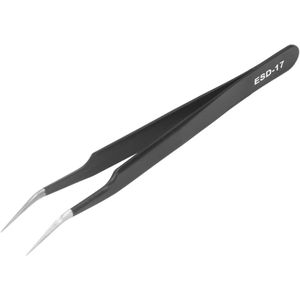 SMD Tweezers - RVS - HRC40-45 - Antistatische - 113mm - Comfortabel met Plastic Coating voor Wenkbrauwen