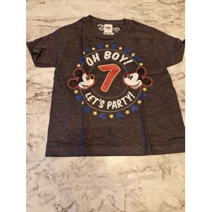 T-shirt - Disney - Mickey Mouse Oh Boy Let's Party - Antracite - Mt 104