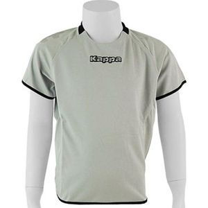 Kappa - Rounded Shirt - Kappa Voetbalshirt Kinder - 128 - LightGrey