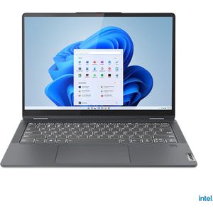 Lenovo IdeaPad Flex 5 Hybrid (2-in-1) 35.6 cm (14 ) Touchscreen WUXGA Intel® Core™ i3 i3-1215U 8 GB LPDDR4x-SDRAM 256 GB SSD Wi-Fi 5 (802.11ac) Windows 11 Home in S mode Grey New Repack/Repacked