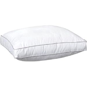 Boxkussen - Hoofdkussen - 50x60 x10cm - Wit - Navulbaar met ritssluiting - Hoofdkussen Nekklachten - Hoofdkussens Slaapkamer - Geschikt voor rug-, zij- en buikslapers - Orthopedisch - Ergonomisch
