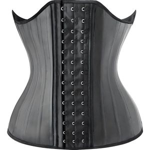 Waist Trainer - Korset - Zwart - Maat L - Latex - Shapewear - Buikband - Zweetband - Corset - Lingerie