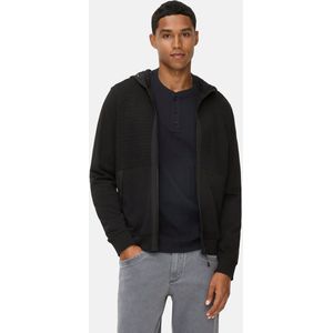 camel active Sweatjack met capuchon - Maat menswear-XXL - Zwart