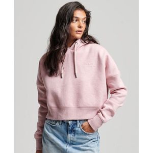 Superdry Vintage Logo Crop Capuchon Roze 2XS Vrouw