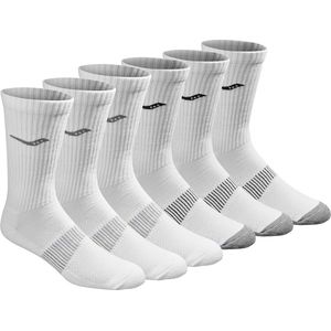 Heren Run Dry Athletic Crew Socks - 6 Paar