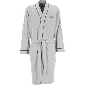HUGO BOSS heren ochtendjas (dun) - kimono - grijs - Maat: S