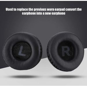 Universele Oorkussens Leer Oortelefoon Schuim Oordopjes - Grote Oordopjes Hoofdtelefoon - 75 mm - 2 stuks/paar .