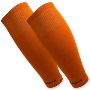 Tapedesign Tubes Voetbalkousen Voetloos - Oranje | Maat: ONE SIZE