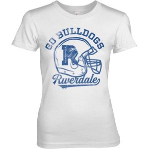 Riverdale Go Bulldogs Vintage Girly Tee Damen T-Shirt White-S