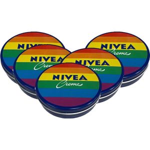 Nivea Creme - Voordeelverpakking 5 x 150 ml - Tin Blauw