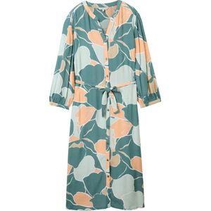 TOM TAILOR printed dress with belt Dames Jurk - Maat 46