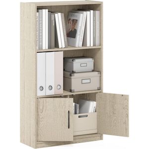 boekenplank, kunstzinnige moderne boekenkast, boekenrek, opbergrek planken boekenhouder organizer voor boeken ,‎23.5 x 55.4 x 100.41 cm