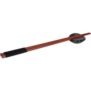 Krumble Eetstokjes houder - Chopstick houder - Eetstokjes legger - Sushi stokjes houder - Sushi servies - Keramiek - Rond - Zwart - Grijs - Blauw - 4,5 x 4,5 x 1,5 cm