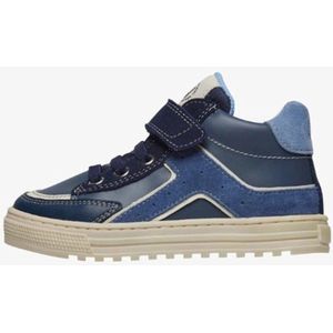 Naturino - Baob - Mt 26 - velcro elastieken lederen hoge sneakers - Navy/ blauw