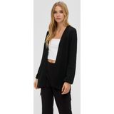 Qs Women-Cardigan--9999 GREY/BLACK-Maat XS