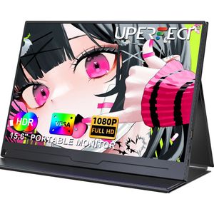 UPERFECT T03 - Draagbaar Monitor - 15,6 inch - FHD 1920x1080 - Dual USB-C/HDMI