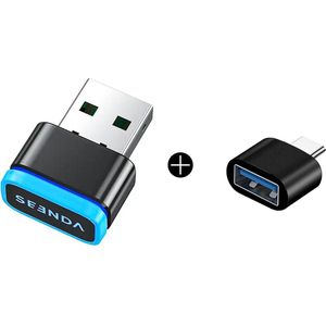 Mouse Jiggler USB-A incl. USB-C Adapter - Muis Beweger - Plug & Play