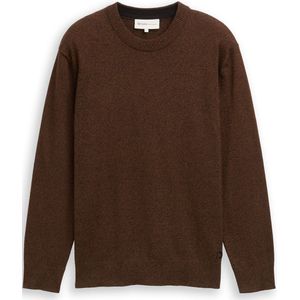 TOM TAILOR DENIM - Trui - Bruin - Knitwear - Lange Mouw