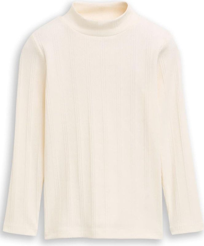 TOM TAILOR - 12906 - T-shirt - Wool White - Lange Mouwen - Voor Kinderen