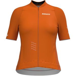 Bioracer Fietsshirt Dames Korte Mouw - Model '2025 Icon' - Rusty Ochre - Maat S - Fietskleding Dames