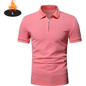 Nivard Poloshirt Heren - T-Shirt Heren - Shirt - Overhemd - Polo Shirt - Roze - S