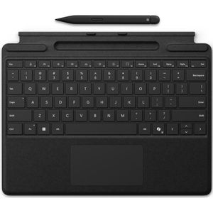Microsoft Surface Pro Keyboard with Slim Pen for Business AZERTY Belgisch Microsoft Cover port Zwart