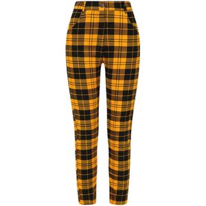 Banned - Power Broek rechte pijpen - S - Geel