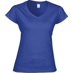 Gildan Softstyle® Fitted Ladies' V-neck T-shirt GI64V00L - Royal Blue - L