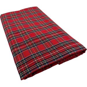 Tafelkleed Tartan Rood XL - 140x300 - Katoen - Mood Company