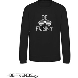 Be Friends Sweater - Be funky - Kinderen - Zwart - Maat 1-2 jaar
