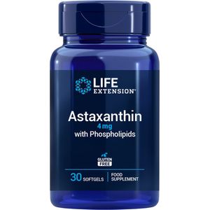 Life Extension - Astaxanthine - 4 mg - 30 Softgel Capsules - Essentieel Fosfolipide - Voedingssupplementen