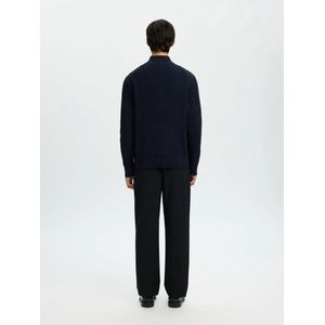 Selected Homme Tom LS Knit Structure Half Zip Sky Captain