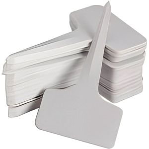 50 stuks - Plantenlabels - Plantenstekers Steeketiketten - Wit
