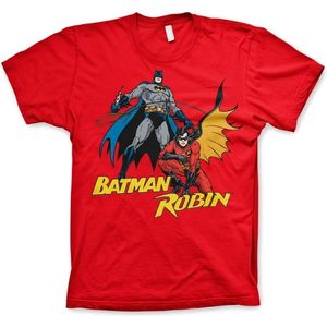 DC Comics Batman Heren Tshirt -S- Batman & Robin Rood