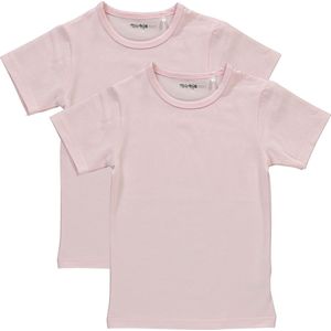 Dirkje Meisjes Shirts Korte Mouwen (2stuks) Lichtroze - Maat 104