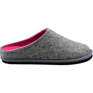 Loewenweiss Lowenweiss Easy Bicolore - Handgemaakte Pantoffels Gekookte Wol - Grijs / Fuchsia GRIJS - Maat 36
