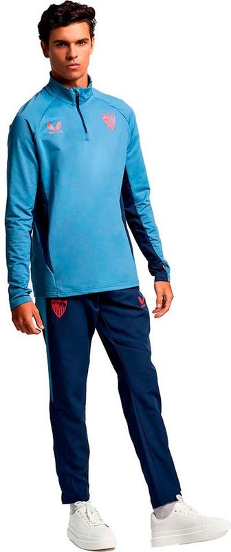Castore - Sevilla FC 24/25 Pro Players Training - Sweatshirt - Coronet Blue en Peacoat