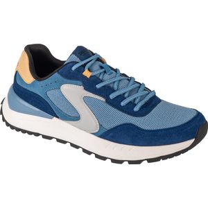 Skechers Fury Lace Low Sneakers blauw Suede - Maat 48.5
