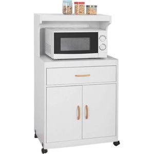 Sobuy Keukentrolley - Keukenkast - Magnetron - Multifunctioneel - 62x119x40 cm
