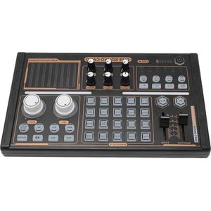 Professionele audiomixer live geluidskaart - geluidseffecten spraakwisselaar - 48V Phantom Power - Bluetooth-klankbord podcast-opname