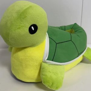 Grappige pantoffels | schildpad sloffen | One size fits all maat 34 t/m 44 voor Kinderen, Dames en Heren | Pantoffel dierensloffen | Pluche dierenpantoffels | zachte binnenschoenen | Pantoffels maat 34, 35, 36, 37, 38, 39, 40, 41, 42, 43, 44