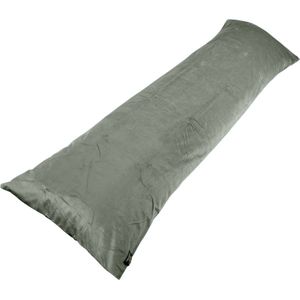 Velvet Kussenbeschermer Lichaamskussen - Velvet Body Pillow Kussensloop - Kussenbeschermer Lichaamskussen - Lichaamskussen sloop 45 x 145 - Body Pillow case - Kussensloop - Zilver - Zwangerschapskussens sloop - Voedingskussen sloop