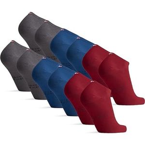 DANISH ENDURANCE Enkelsokken van Bamboe Viscose, Sneakersokken, Zacht & Ademend, voor Dames & Heren, 6-paar