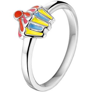 The Kids Jewelry Collection Ring Cupcake - Zilver