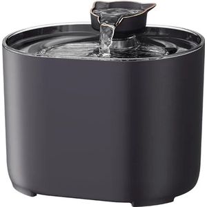 Go-shipping - Drinkfontein - Waterdispenser - Huisdier - Fontein Met Automatische Filter - Drinkbak Kat - Zwart - 2.2L