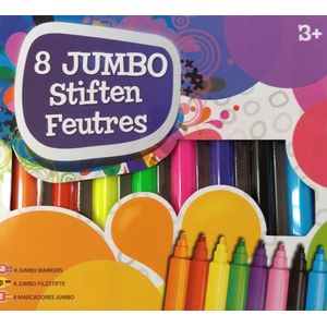 Grafix Jumbo viltstiften - 8 Stuks