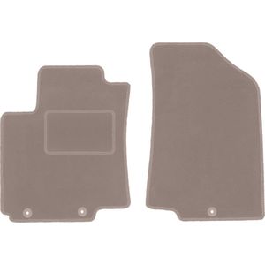 Beige voormatten voor: Kia Rio III UB hatchback (2011-2017)