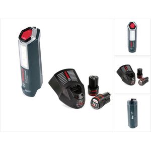 Bosch Professional GLI 12V-300 acculamp + 2x GBA 12V 2.0 Ah accu + GAL 1230 lader