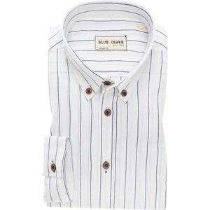 Blue Crane by Ledûb casual slimfit streep